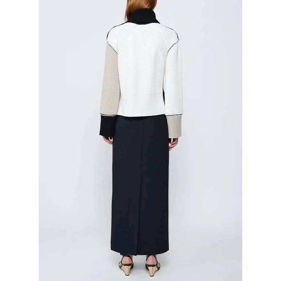 NEW JONATHAN SIMKHAI flores sweater in black - Picture 2 of 4